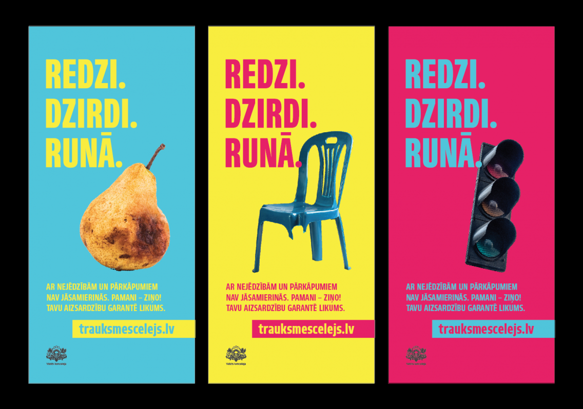 Redzi. Dzirdi. Runā.